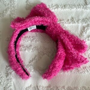 Brianna Cannon | Adult Size Hot Pink Boucle Side Bow Headband NWT